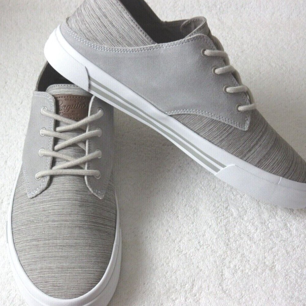 Original Penguin Mens Neo Collapse Heel Lace Up Casual Sneakers Grey PG00030 NIB